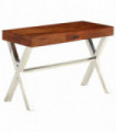 vidaXL Desk Solid Acacia Wood Honey Finish 110x50x76 cm