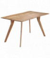 vidaXL Dining Table 140x80x76 cm Solid Acacia Wood