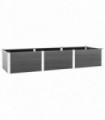 vidaXL Garden Raised Bed Grey 300x100x54 cm WPC