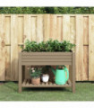 vidaXL Garden Raised Bed Light Brown 110x45x79 cm Polypropylene