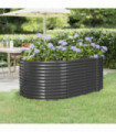 vidaXL Garden Raised Bed Powder-coated Steel 175x100x68 cm Anthracite