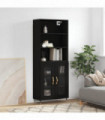 vidaXL Highboard Black 69.5x34x180 cm Engineered Wood