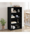 vidaXL Highboard Black 70x41x124 cm Engineered Wood