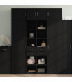 vidaXL Highboard Black 70x42.5x185 cm Engineered Wood