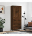 vidaXL Highboard Brown Oak 69.5x34x180 cm Engineered Wood