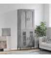vidaXL Highboard Concrete Grey 69.5x34x180 cm Engineered Wood