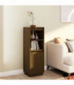 vidaXL Highboard Honey Brown 37x34x110 cm Solid Wood Pine