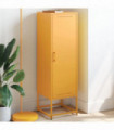 vidaXL Highboard Mustard Yellow 36x39x123 cm Steel