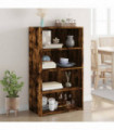 vidaXL Highboard Smoked Oak 70x41x124 cm Engineered Wood