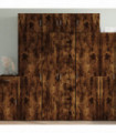 vidaXL Highboard Smoked Oak 70x42.5x185 cm Engineered Wood