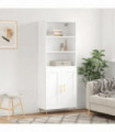 vidaXL Highboard White 69.5x34x180 cm Engineered Wood