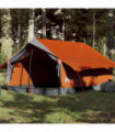 vidaXL Camping Tent 2-Person Grey and Orange Waterproof