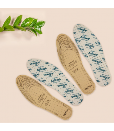 Crosby Scented Unisex Foot Full-Length Insoles for Boots/Shoes/Footwear, Lemon