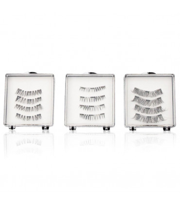 Aquarius Double Glam Volume and Sexy Magnetic Eyelash Giftset for Her, 3Pair