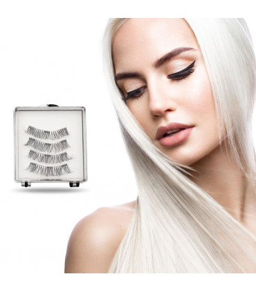 Aquarius Double Glam Volume and Sexy Magnetic Eyelash Giftset for Her, 3Pair