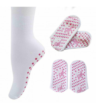 Envie Tourmaline Magnetic Health Socks, White
