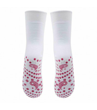 Envie Tourmaline Magnetic Health Socks, White