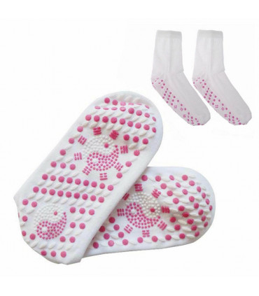 Envie Tourmaline Magnetic Health Socks, White