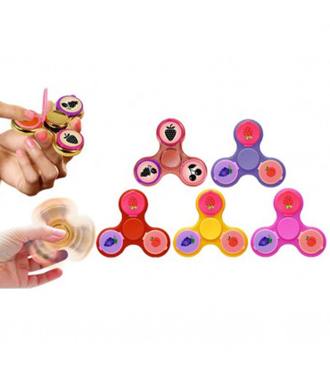 Aquarius 2-in-1 Metal Glam Finger Spinners with Lip Balm, Purple