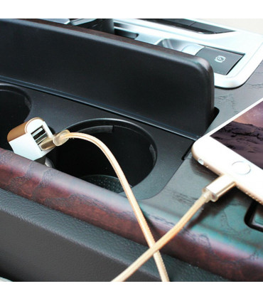 FX Factory Powabud Twin Socket USB 2.1A Car Charger, Gold