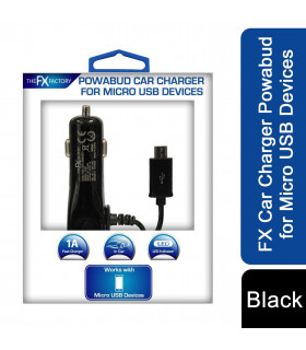 FX Car Charger Powabud for Micro USB Devices Simply Plug In The USB Power Cable