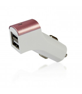 FX Factory Powabud Twin Socket USB 2.1A Car Charger [Rose Gold]