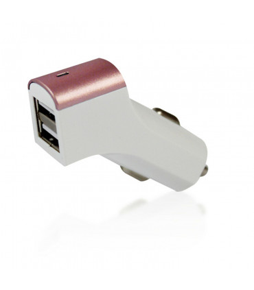 FX Factory Powabud Twin Socket USB 2.1A Car Charger [Rose Gold]