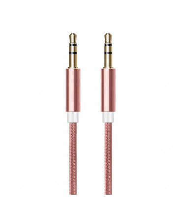 FX Powabud Aux-In-Cable 3.5mm Braided, Rose Gold