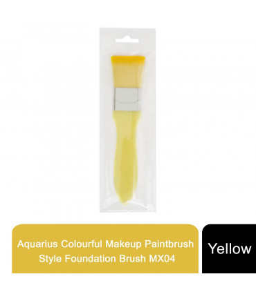 Envie Colourful Makeup Paintbrush Style Foundation Brush MX04, Yellow