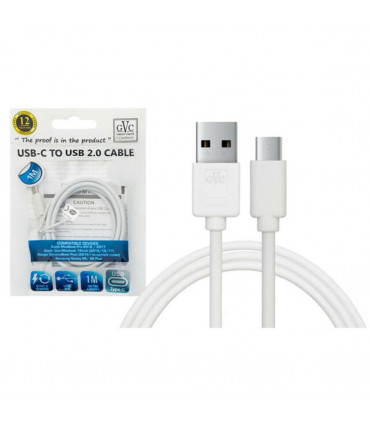 GVC USB to Type C Cable, For Phone & Pad, Charging & Syncing - 1m