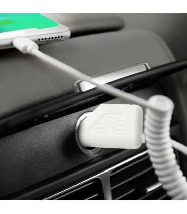 FX Car Charger For Micro USB Devices, 650mAh - White