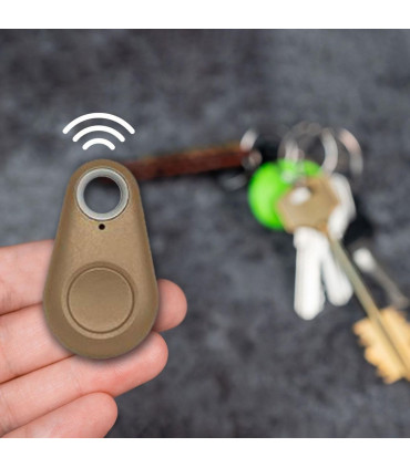 Aquarius Key Finder Anti-Lost Alarm with GPS Last Location Finder, Gold