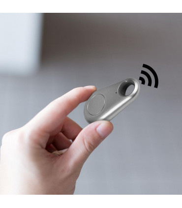 Aquarius Key Finder Anti-Lost Alarm with GPS Last Location Finder, Silver