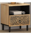 vidaXL Bedside Cabinet 40x33x46 cm Solid Wood Mango