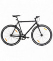 vidaXL Fixed Gear Bike Black 700c 55 cm