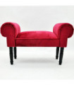 RED VELVET WINDOW SEAT