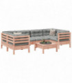 vidaXL 7 Piece Garden Sofa Set with Cushions Solid Wood Douglas Fir