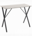 120 cm Rectangular Breakfast Bar Table for 4 People, Steel Legs, White