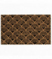 Astley Scallop Deco Latex Backed Coir 45x75cm Black Doormat