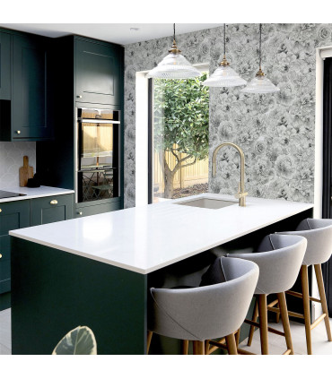 Glitter Bloom Silver sw12