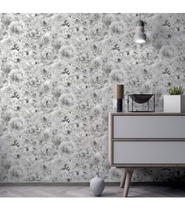 Glitter Bloom Silver sw12