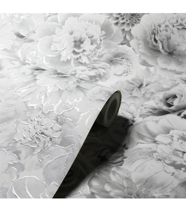 Glitter Bloom Silver sw12