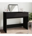 vidaXL Dressing Table with Mirror Black 100x45x76 cm