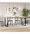 vidaXL Dining Table Legs O-Frame 160x80x73 cm Cast Iron