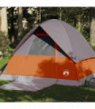 vidaXL Camping Tent Dome 4-Person Orange Waterproof