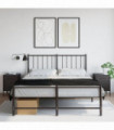 vidaXL Bedside Cabinets 2 pcs Black 36x39x50.5 cm Steel