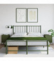 vidaXL Bedside Cabinets 2 pcs Olive Green 36x39x50.5 cm Steel