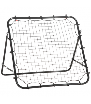 HOMCOM Rebounder Net Goal for Kids Adults Baseball Football Training Black