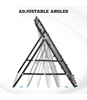 HOMCOM Rebounder Net Goal for Kids Adults Baseball Football Training Black