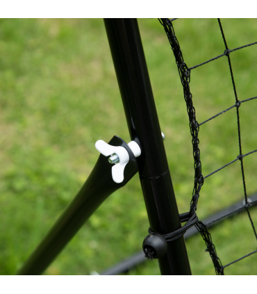 HOMCOM Rebounder Net Goal for Kids Adults Baseball Football Training Black